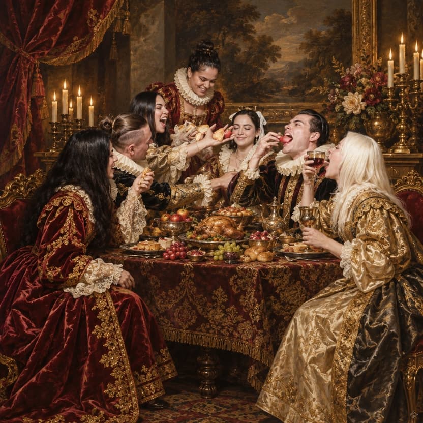 Example Meme2Print group poster in the The Royal Court style