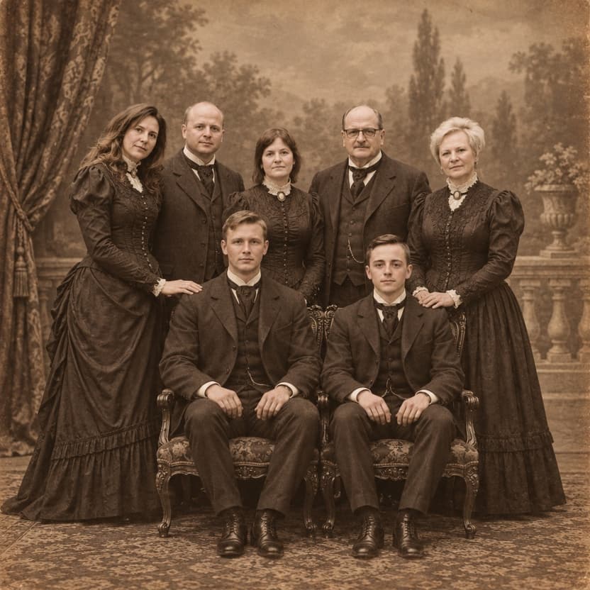 Example Meme2Print group poster in the The Ancestors style